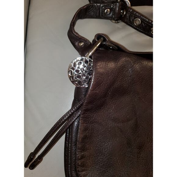 Coach Brown Leather Messenger Shoulder Bag - Picture 3 of 10